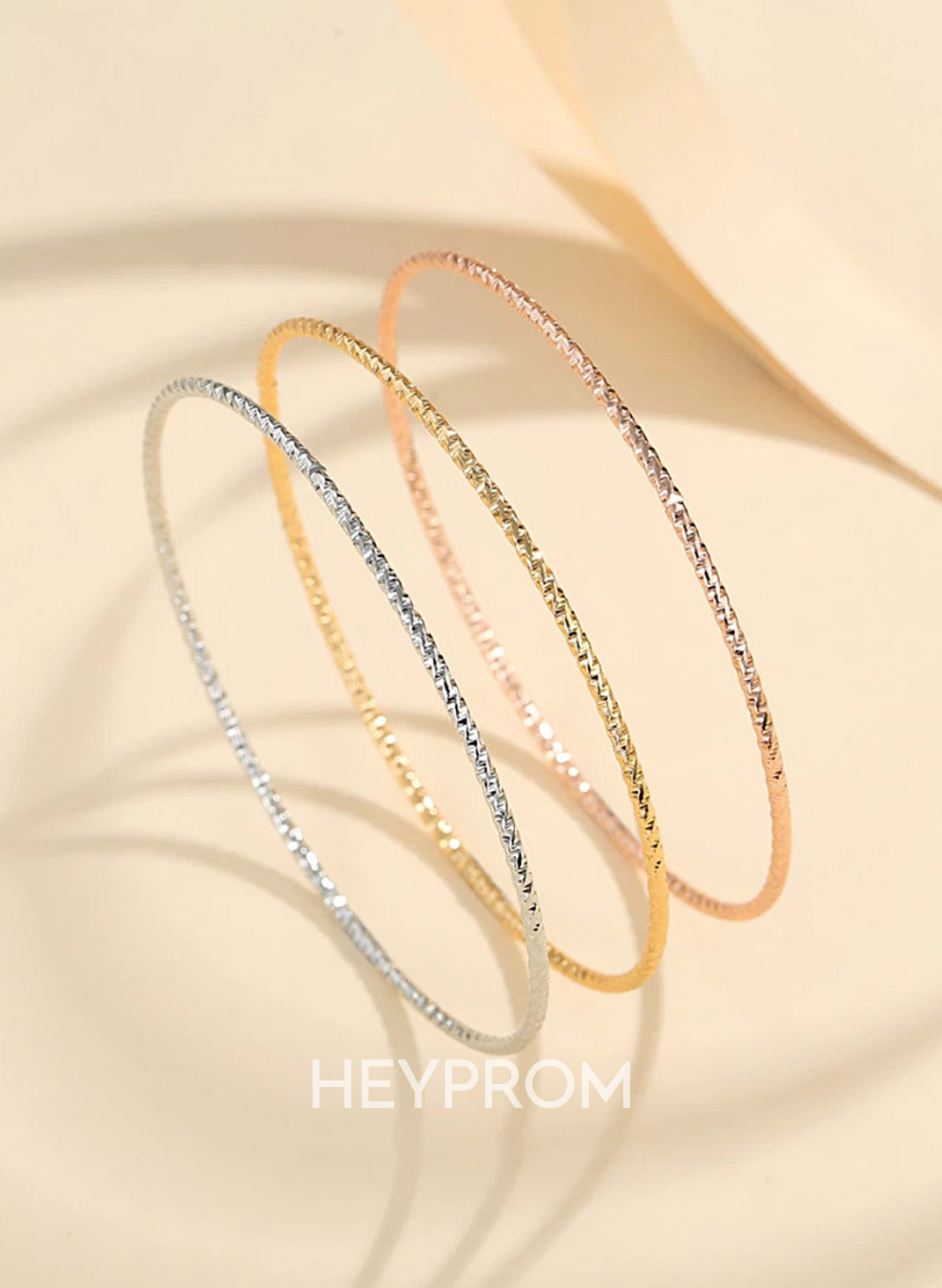 Simple Shiny Thin Copper Bracelets