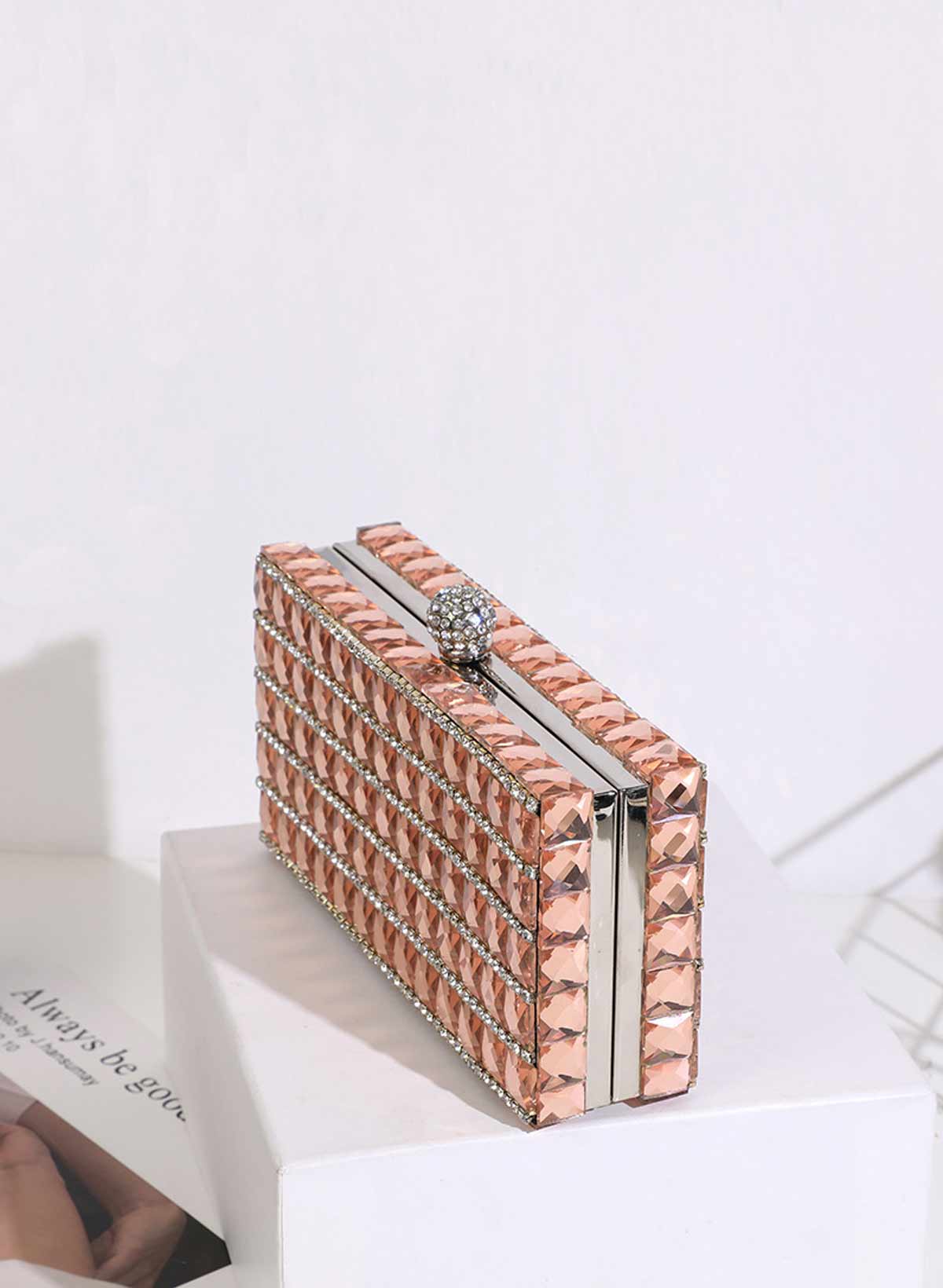 Crystal/ Rhinestone Clutches & Bags With Snap Closure For Event/Party