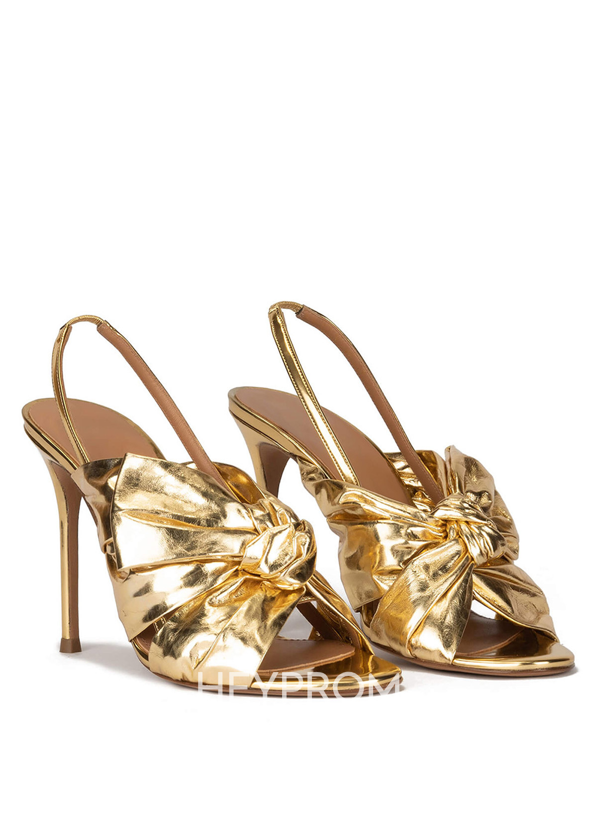 Bowknot Open Toe Party Stiletto Heel Shoes