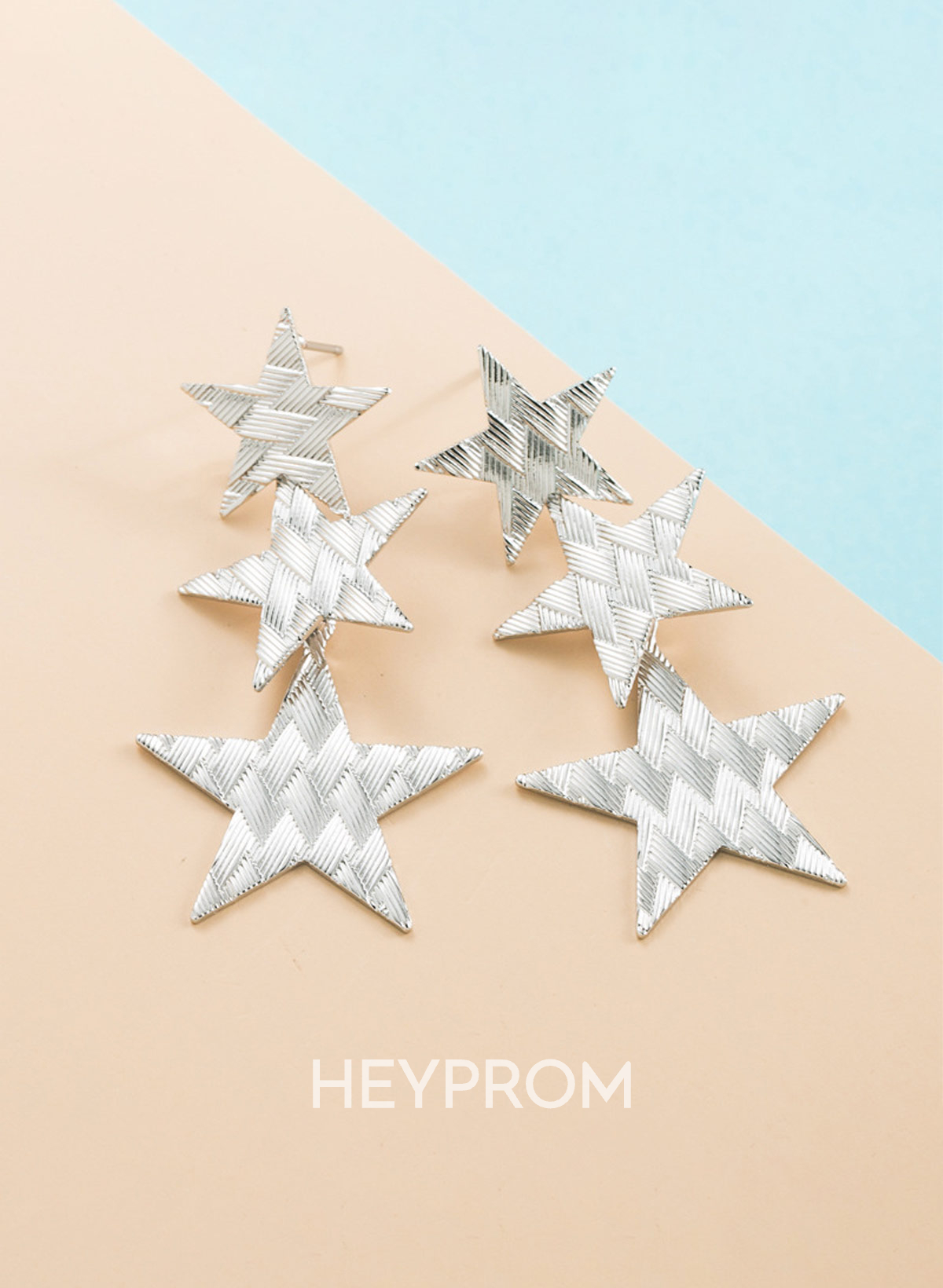 Geometric Tassel Star Earrings