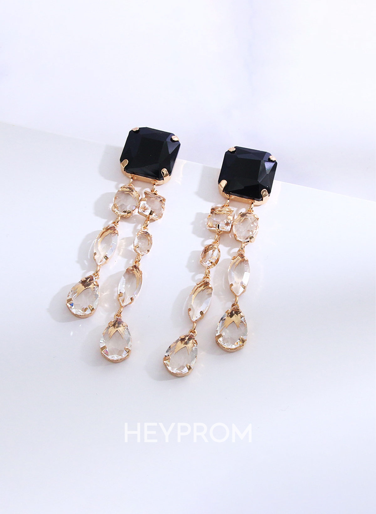 Vintage French Teardrop Diamond Earrings