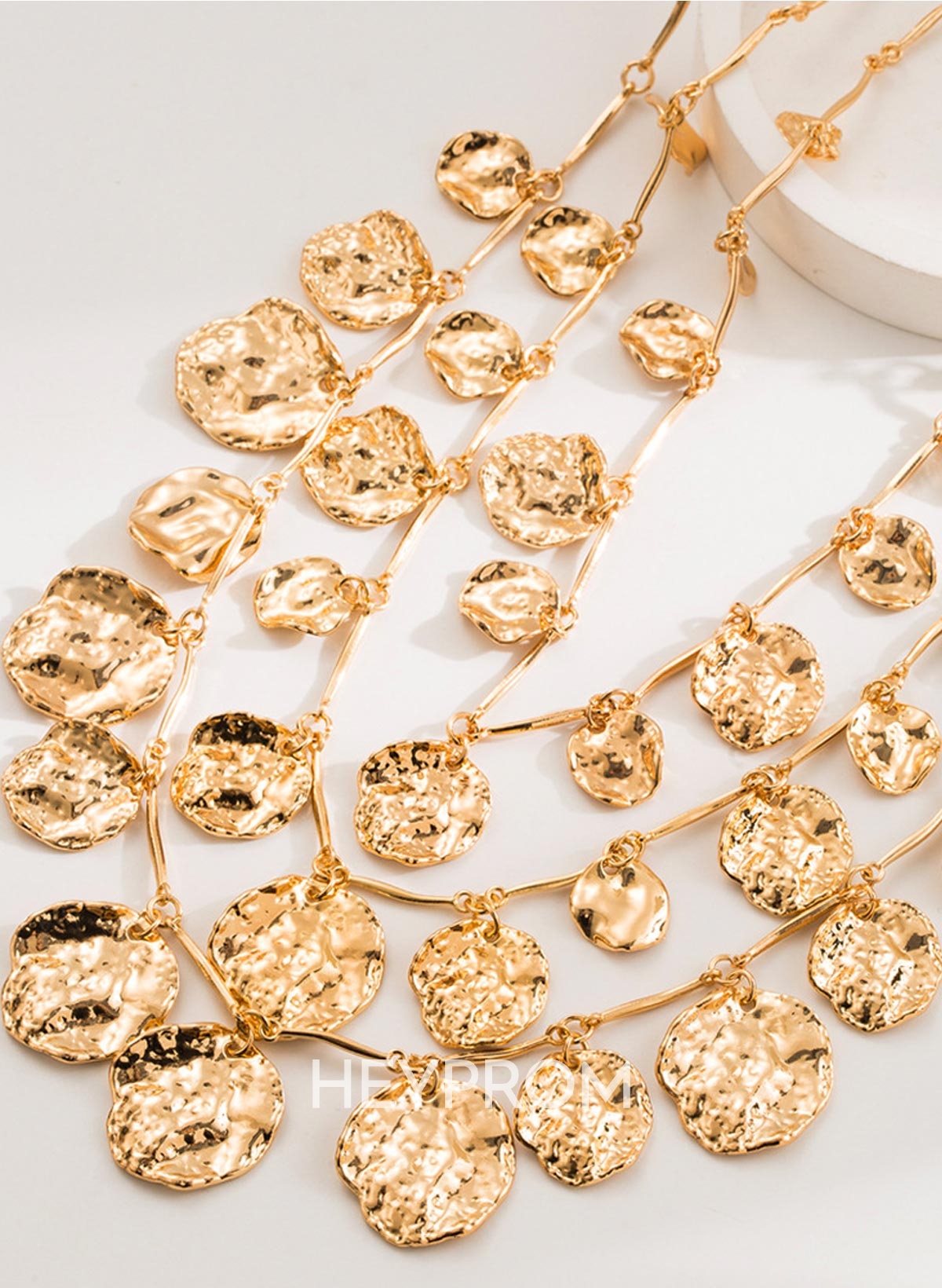 Vintage Metal Layered Necklace
