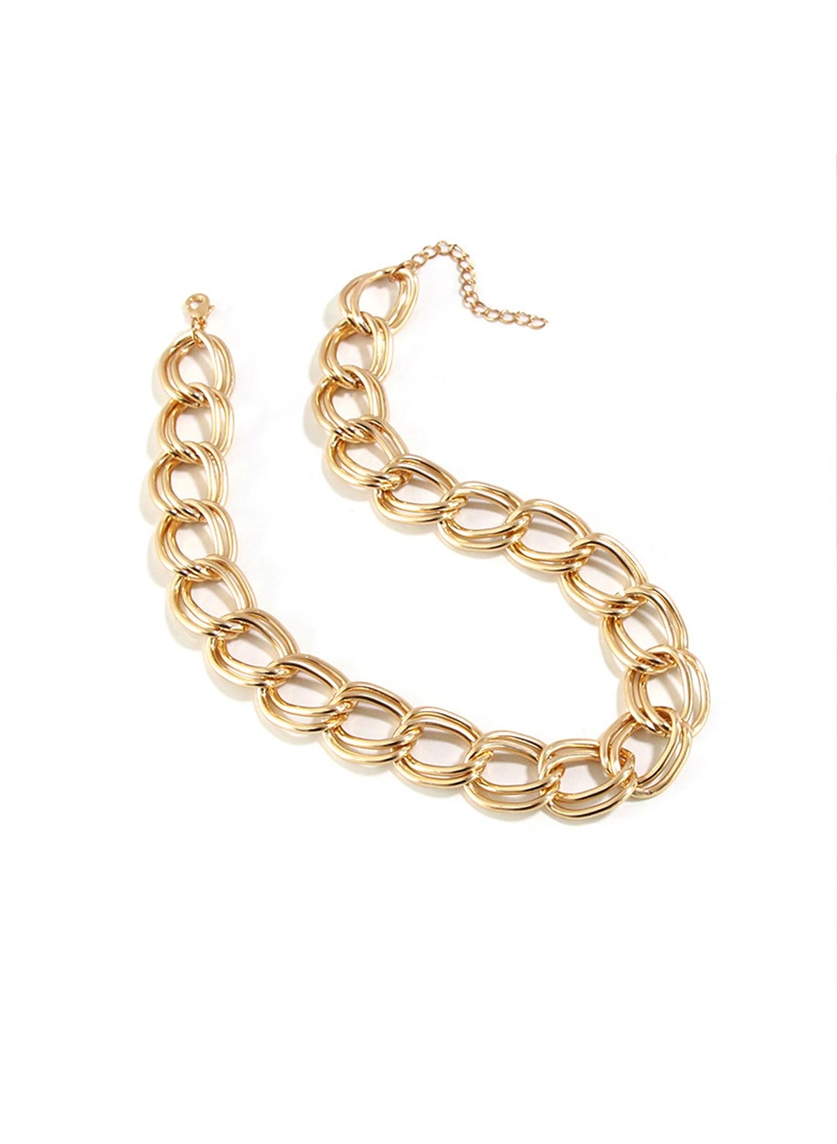Punk Large Circle Metal Necklace