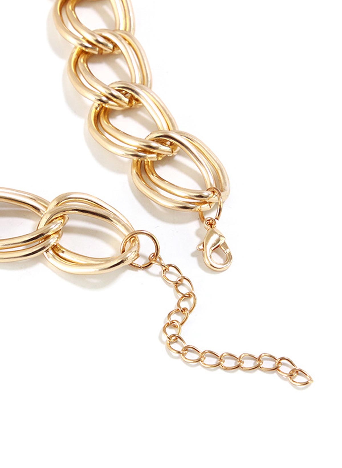 Punk Large Circle Metal Necklace