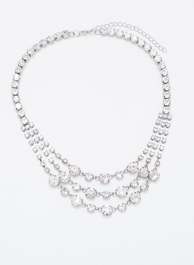 Sparkling Diamond Multi Layer Necklace