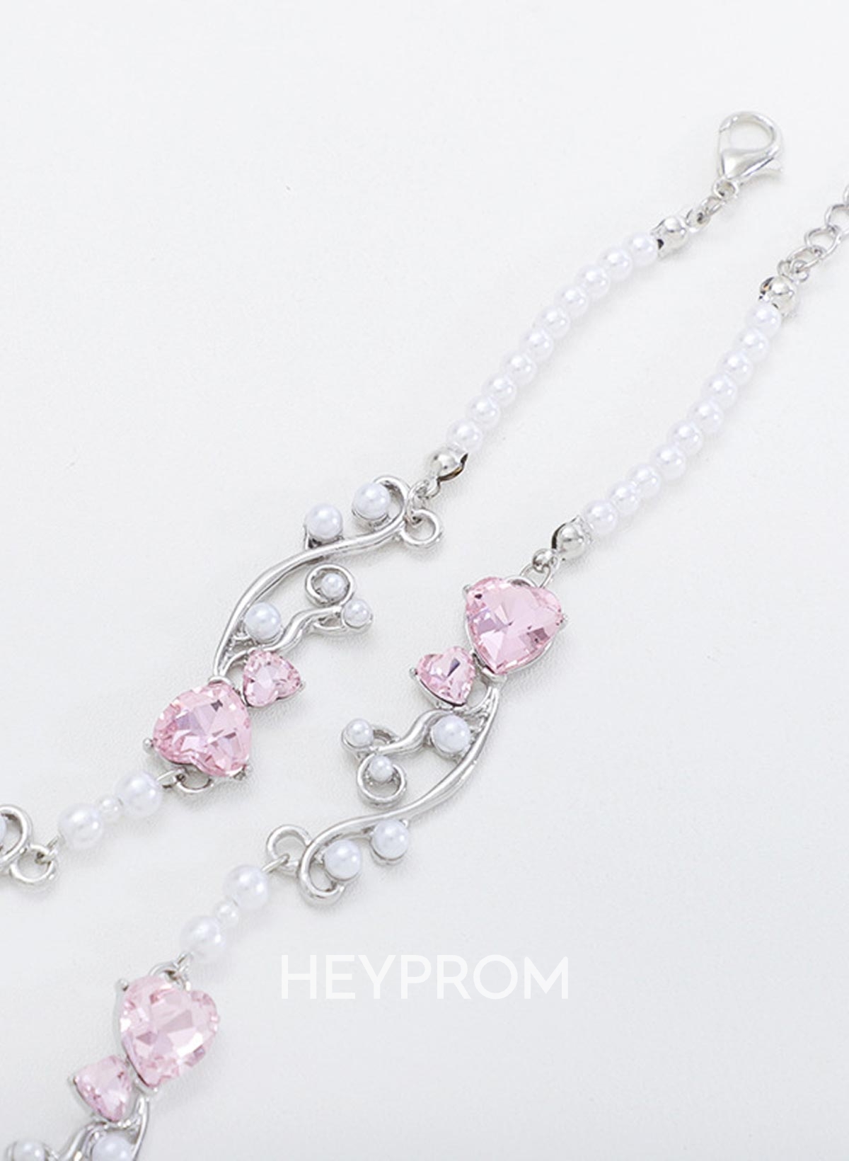 Crystal Pearl Vine Design Necklace