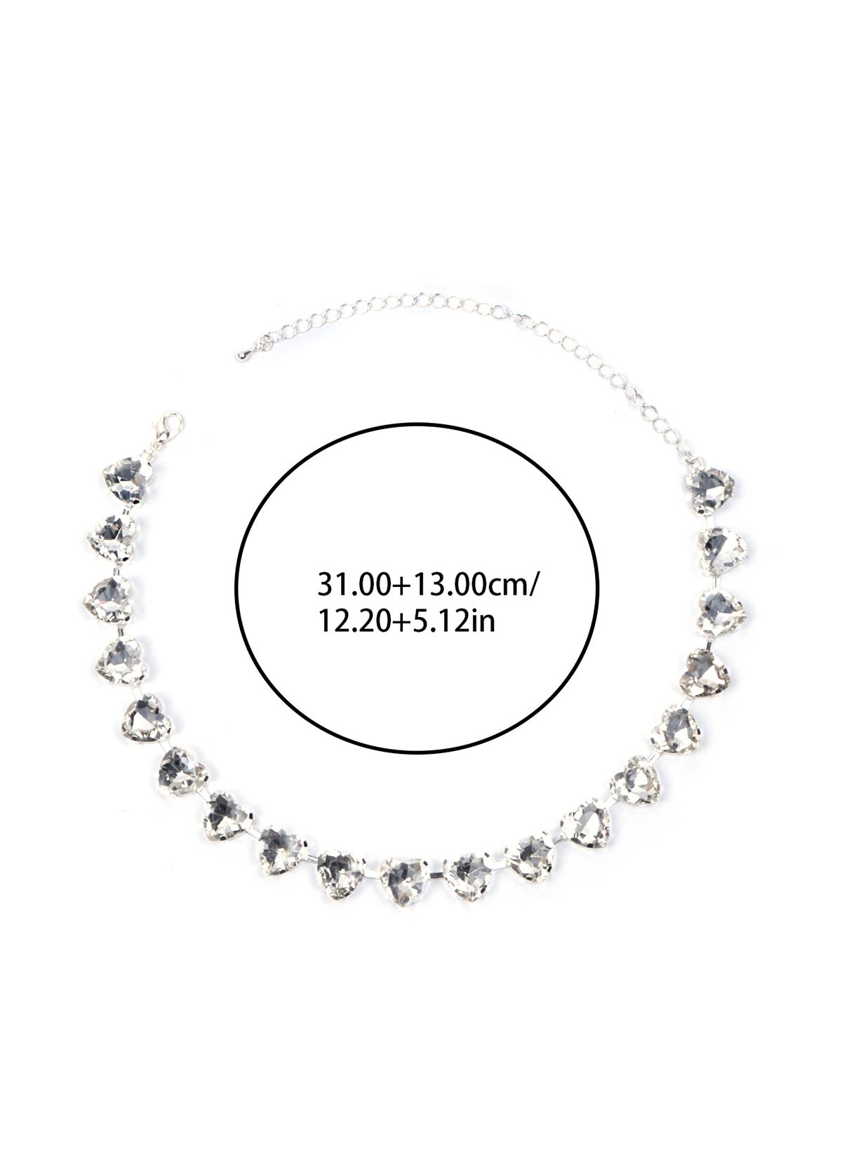 Elegant Heart Shaped Diamond Necklace