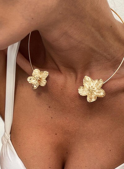 Bohemian Vacation 3D Flower Necklace