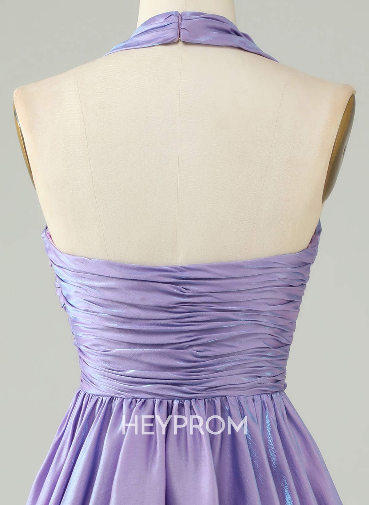 Sparkle & Shine Pleated Halter Sleeveless A-Line Short/Mini Homecoming Dresses