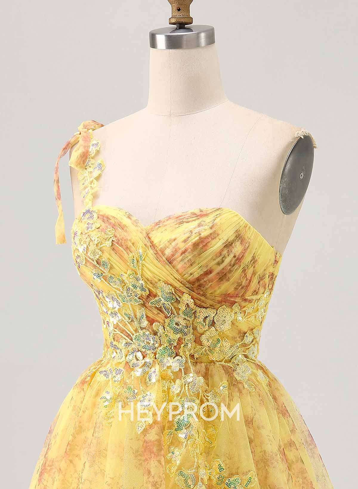 Sweetheart Flower(s) One-Shoulder A-Line Short/Mini Lace/Chiffon/Sequined Homecoming Dresses