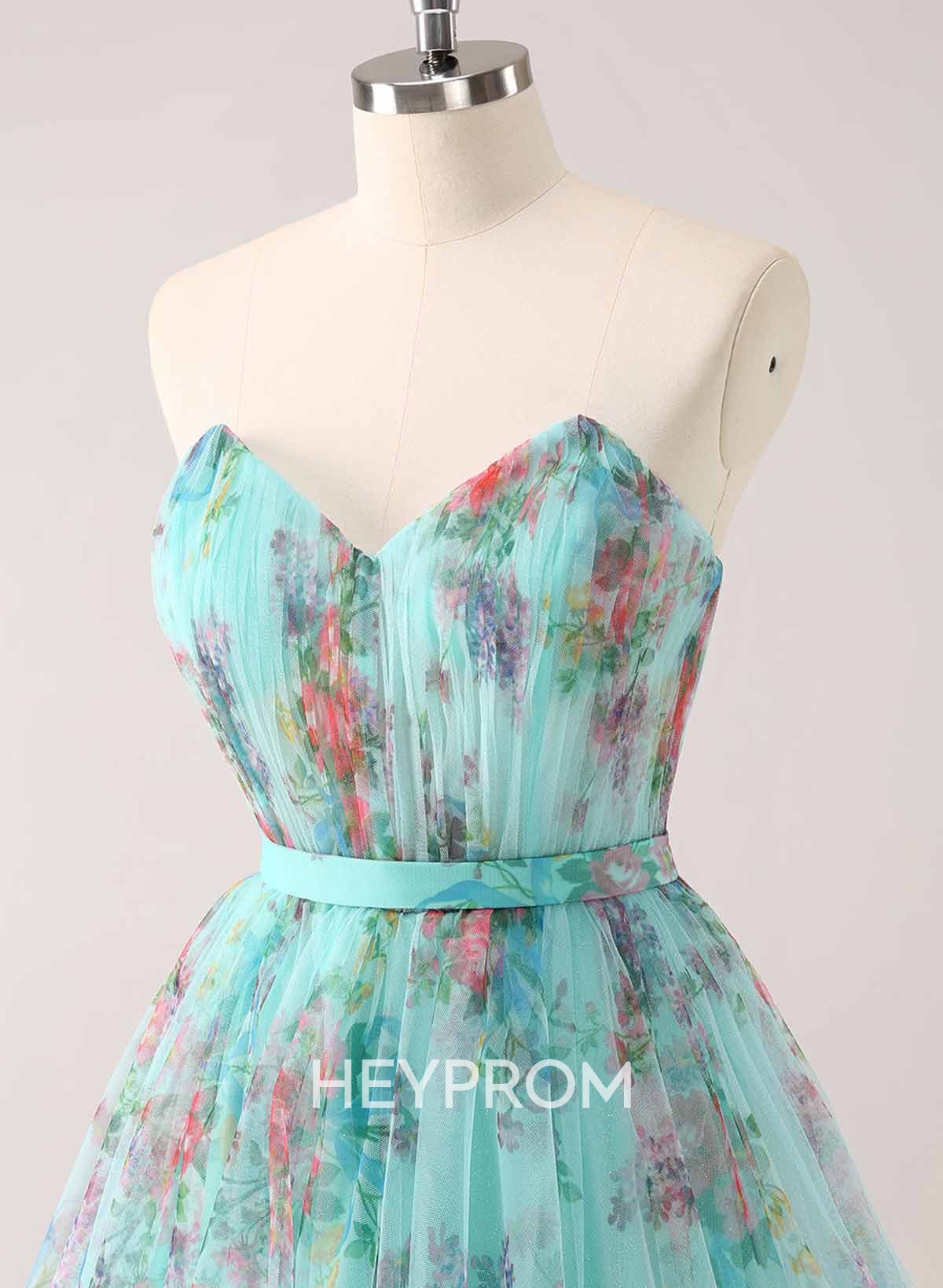 Pleated Sweetheart Sleeveless A-Line Short/Mini Chiffon Homecoming Dresses With Bow(s)