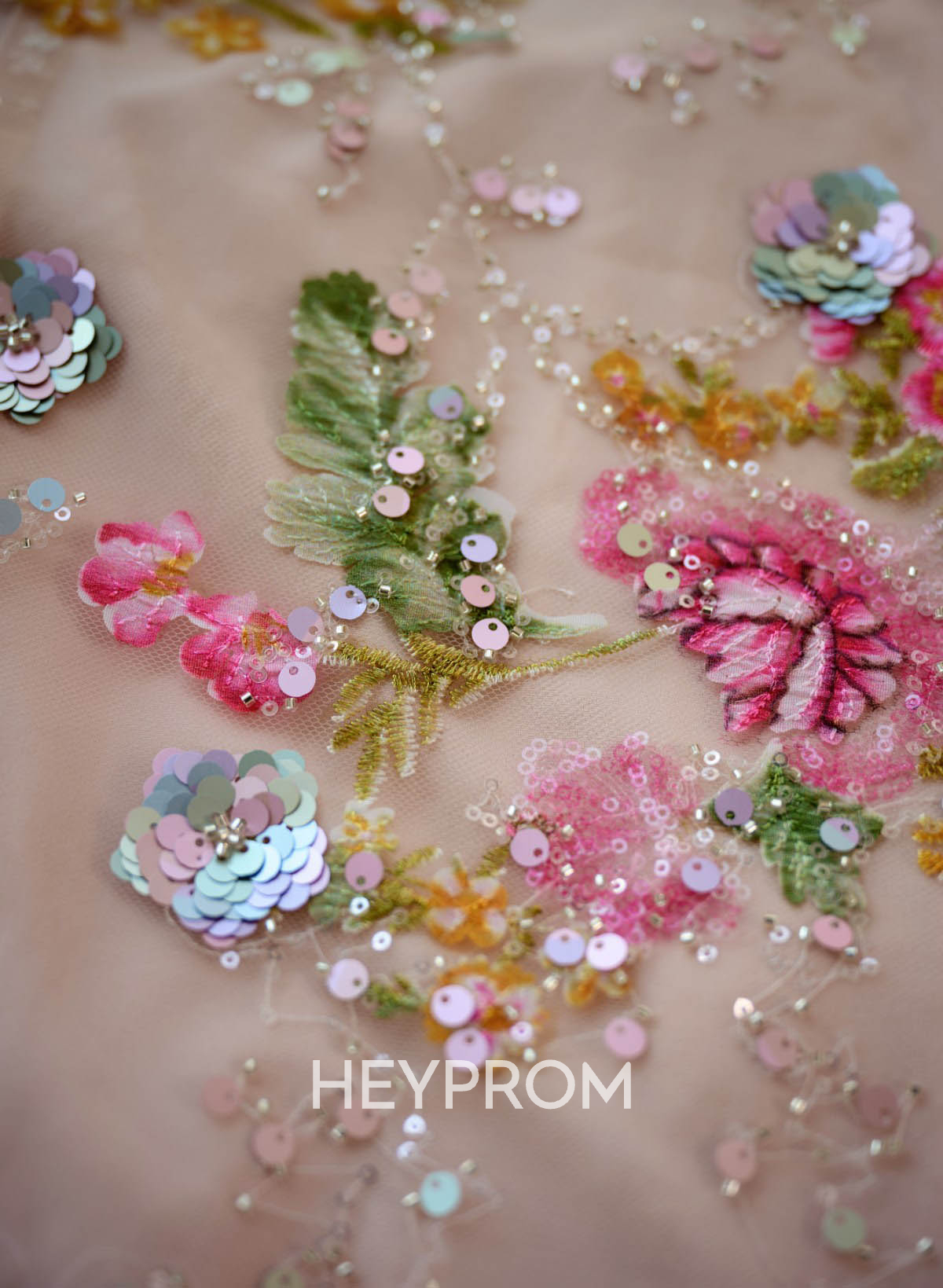 Sparkle & Shine Cowl Neck Sleeveless Sweep Train Lace/Tulle/Sequined Prom Dresses